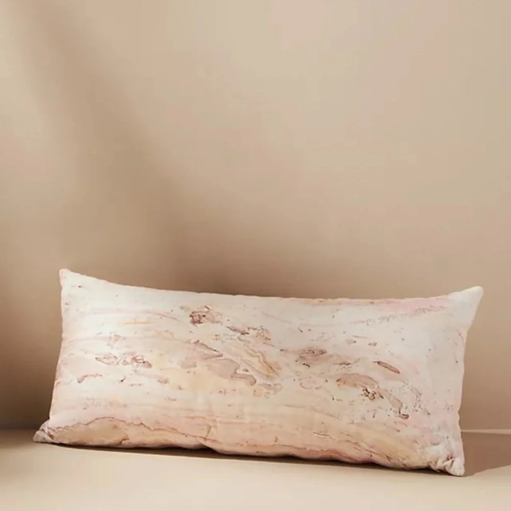 NWT Anthropologie Marbled Zooey Pillow